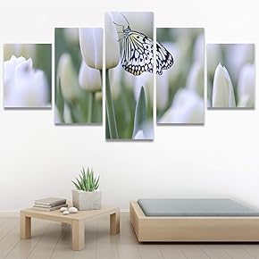 SIGNWIN 5 Panel Canvas Wall Art Modern Art...