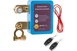 UT-LNTELA Battery Disconnect Switch 12V 240A, Remote Car Kill Switch Anti-Theft Automatic Power Shut Off, Battery Cut Off Switch 12V for Auto, Truck, RV, Marine Boat, SUV Battery Protection