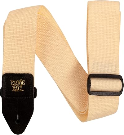 Ernie Ball Guitar Strap Cream and Black Polypropylene 2 Inch Wide Adjustable 41