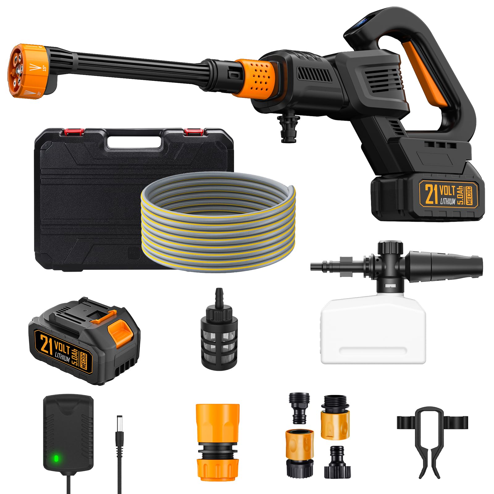 Cordless Pressure Washer, 970PSI Portable Power