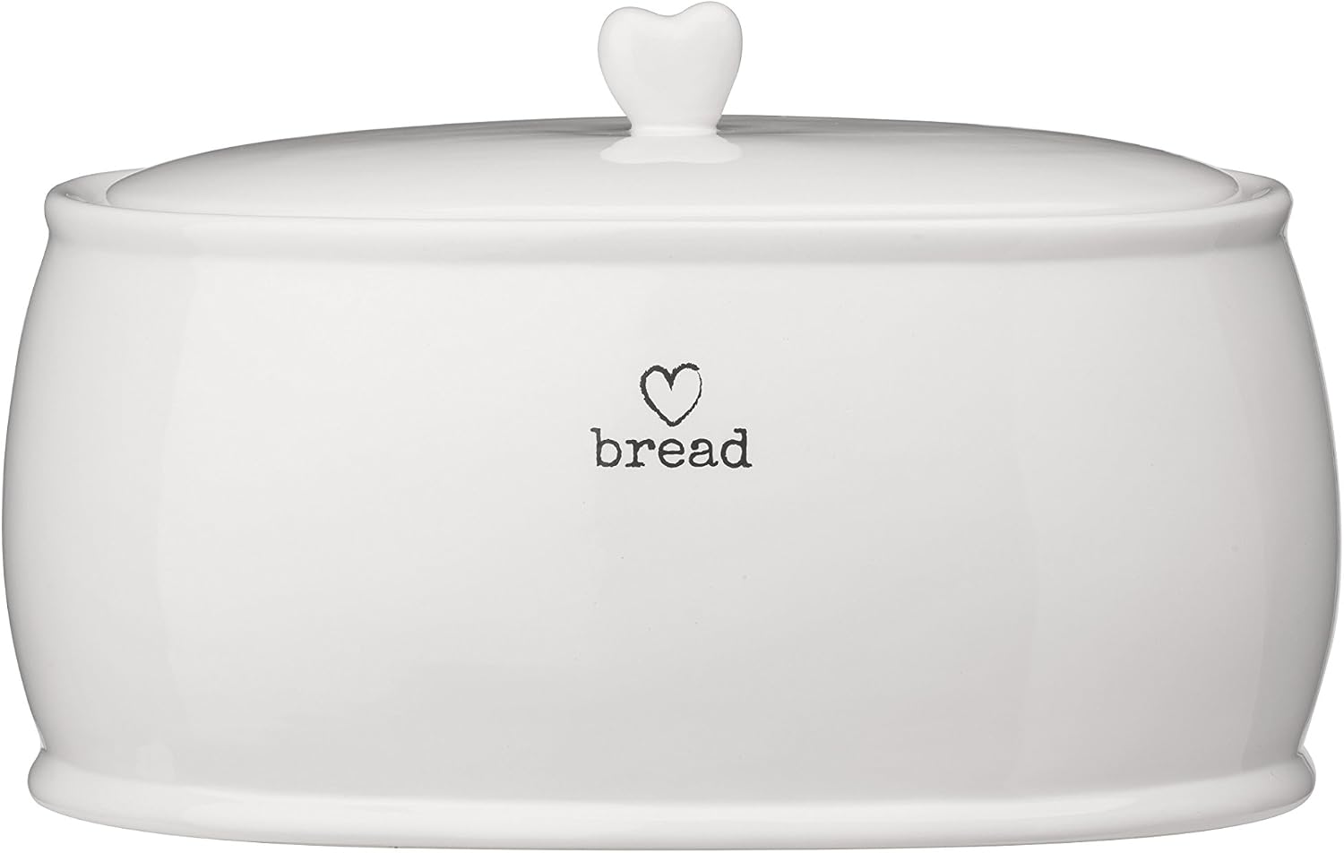 Premier Housewares Charm Bread Crock, White, 21 x 32 x 19 cm