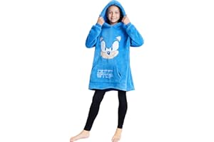 Sonic The Hedgehog Fleece Hoodie Blanket for Boys and Teenagers Oversized Fleece Poncho One Size Gaming Gifts for Boys