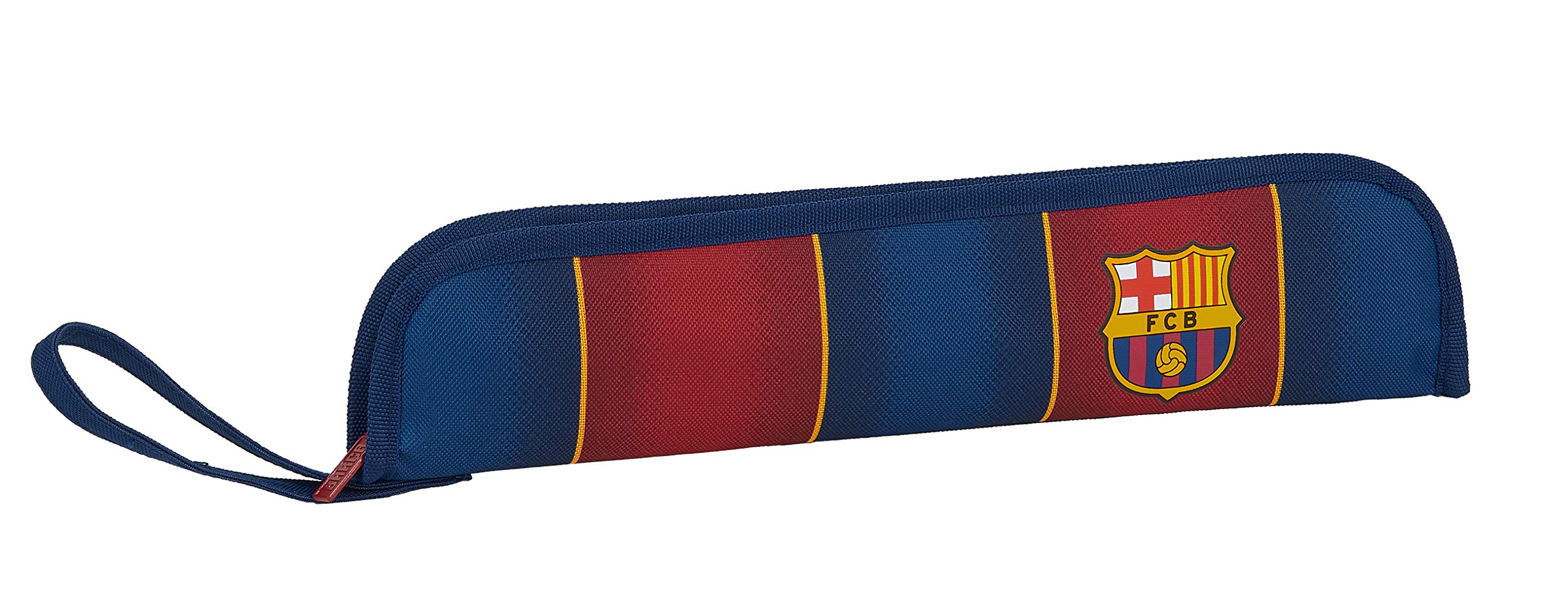 FC Barcelona 1st Home Shoulder Bag with Exterior Pocket, Navy/Garnet, Mediana, Portfolio