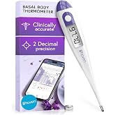Digital Basal Body Thermometer, 1/100th Degree High Precision, Quick 60-Sec Reading, Memory Recall, Accurate BBT Thermometer for Natural Ovulation Tracking by iProven
