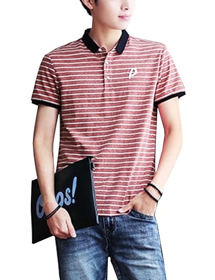 Amazon ポロシャツ メンズ 半袖 トップス ポロ ボーダー メンズ