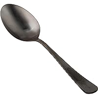 Mercer Culinary 18-8 Stainless Steel Plating Spoon, 9 Inch, Black