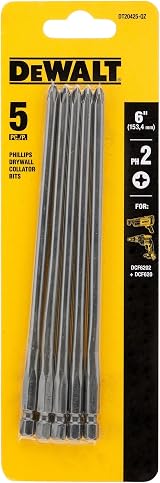 DEWALT DT20425-QZ 5 Pack 156mm Drywall Bits PH2 for DCF6202 Screwdriver view 4