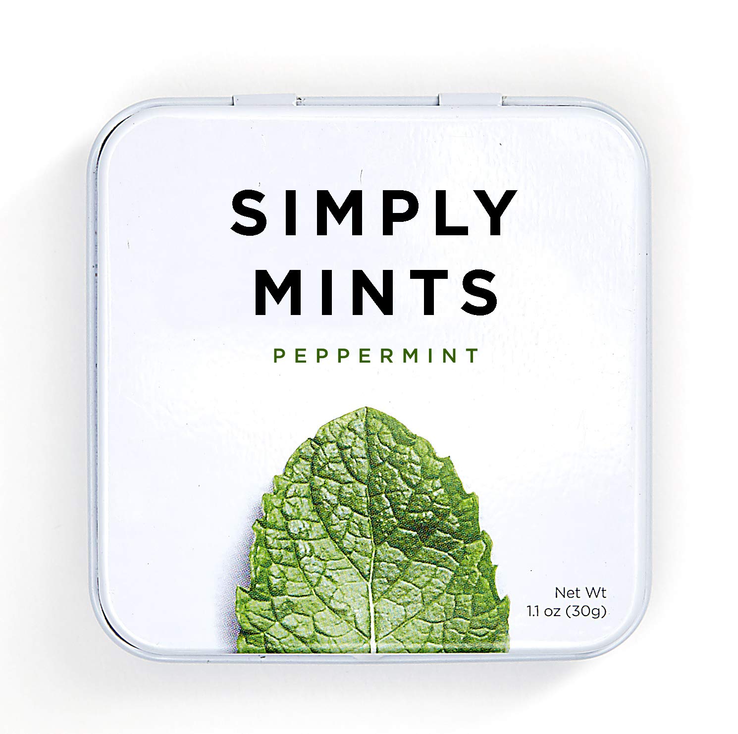 Simply Mints Natural Peppermint Breath Mints 1 tin (45