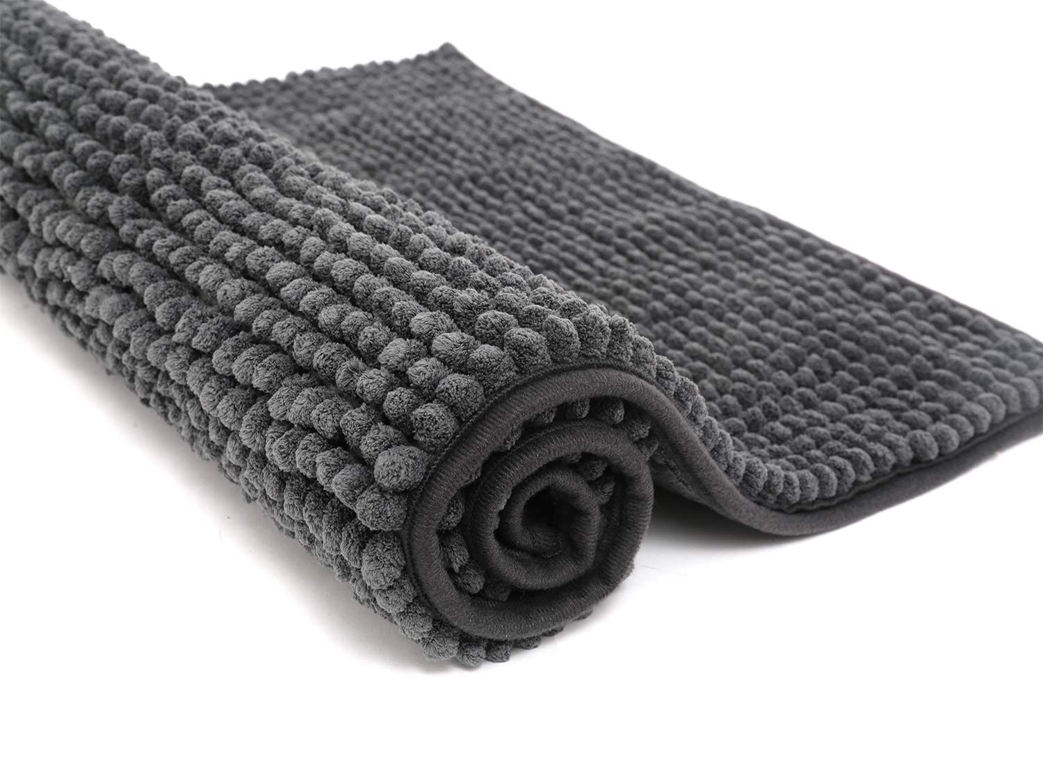 Pincy Chenille Non-slip Bath Mat - 50 x 80 cm Shaggy Microfiber Bathroom Mat - Fast Water Absorbent, Machine-washable Durable Floor Rug, Perfect for Tub, Bathroom, Room — image 1