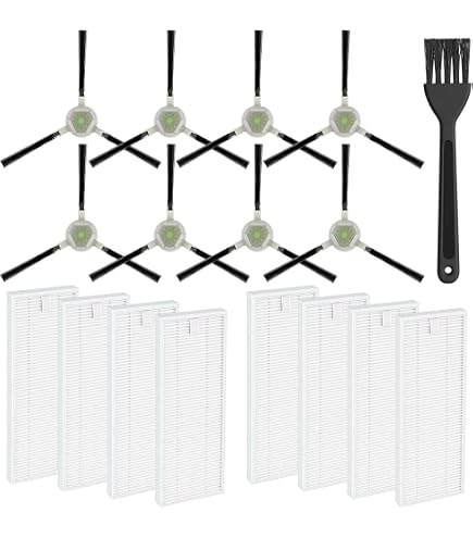 Filtres Et Brosses Latérales De Rechange Pour Robot Aspirateur Lefant M200 M201 M520M M501-A M571 T700 M501 T800 - Lot De 4