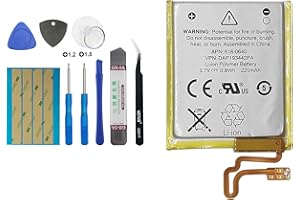 E-YIIVIIL 616-0640 616-0639 Replacement Battery Compatible with iPod Nano 7,iPod Nano 7th,iPod Nano 5th16G,A1446 with Toolkit
