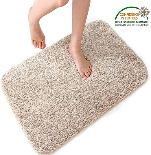 DADA Bath Mats Small 20"x24" Thick Microfiber Soft Fluffy Non Slip