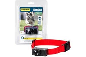 PetSafe Wireless Pet Containment System Receiver Collar - Battery-Operated & Waterproof - Adjustable Receiver Collar with 5 Correction Levels - for Dogs 5lb+