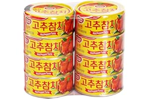 [ 8 Packs ] Dongwon Hot Red Pepper Tuna 고추참치 150 g