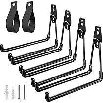Garage Hooks Heavy Duty - 11 Inch Large Wall Mount Storage Hanger, 4 Pack Long H - View #5