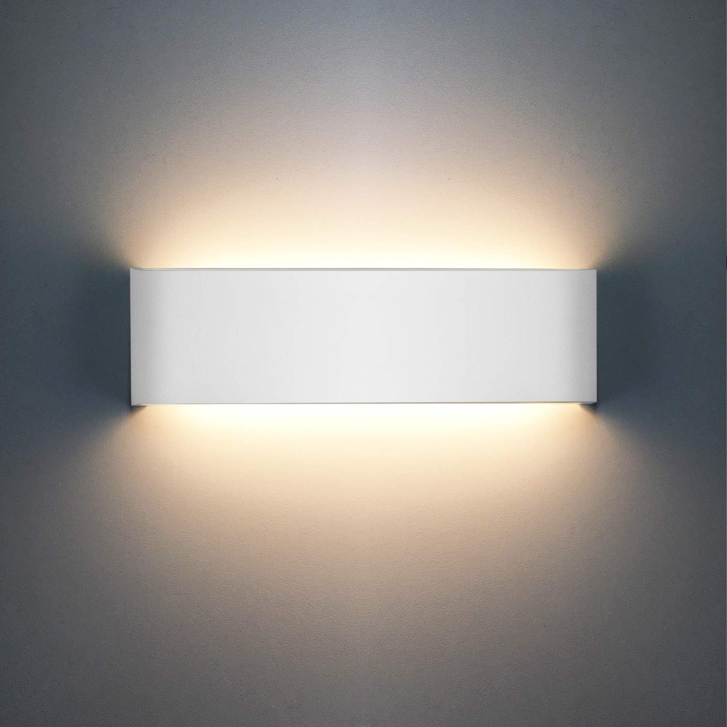 LED Wall Lights Indoor 1200LM Up Down Indoor Wall Lights Modern Aluminum Wall Light for Living Room Bedroom Bedroom Dining Room Corridor Stairs Balcony Warm White