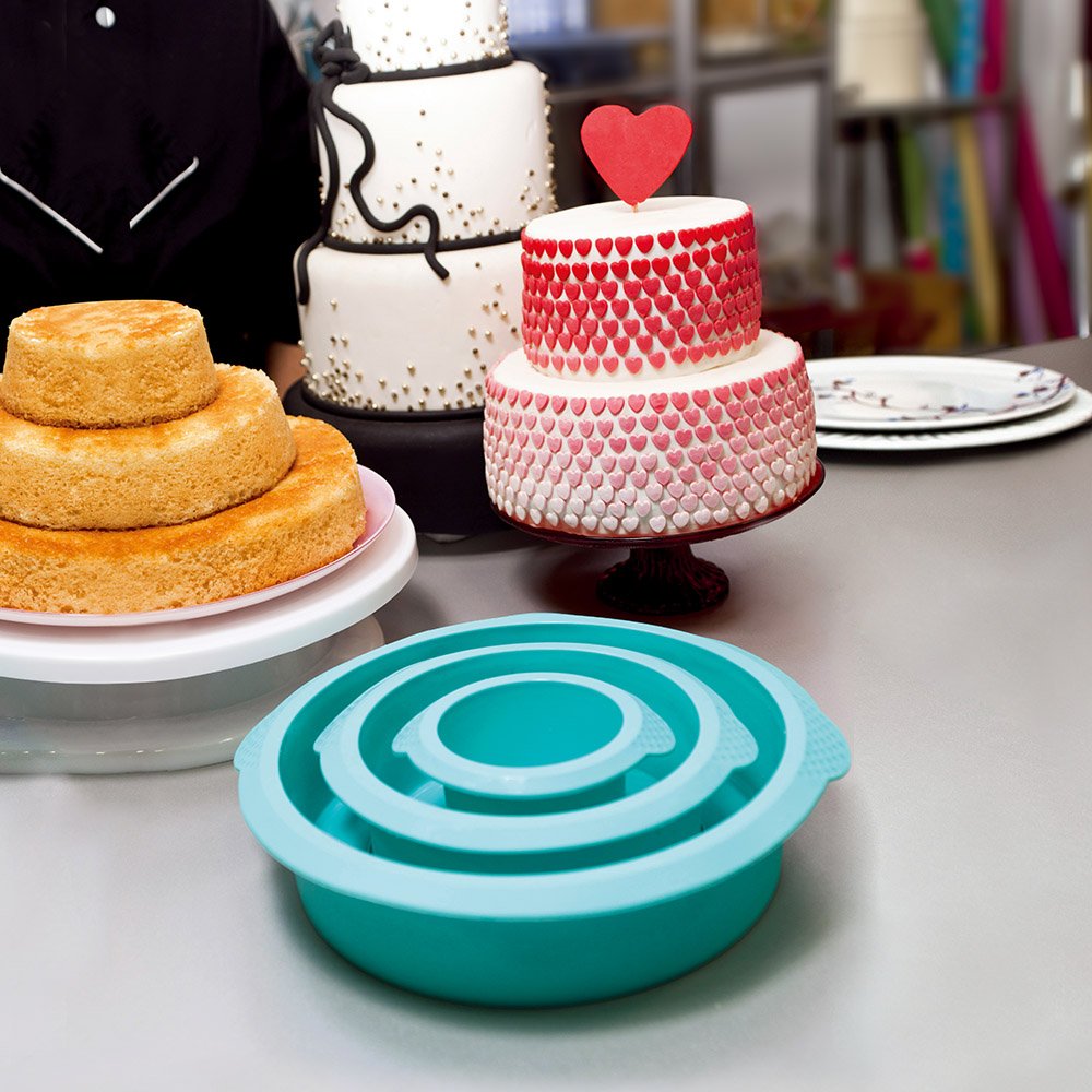 ake 3 Tier Round Cake Mold Layer Cake Mold Bakeware Set for Birthday