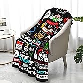 Soft Flannel Throw Blanket for Couch Bed Sofa, Daily Home Use in Living Room Bedroom Office, Lightweight Warmth, Thoughtful (60'' x 50'')