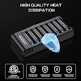 POWEROWL 8 Bay AA AAA Battery Charger USB High-Speed Independent Slots NiMH view 7