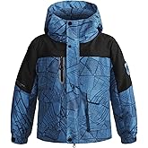 BANTREK Boy's Ski Winter Coat - Lightweight Insulated Waterproof Snow Jacket Hooded Windproof Warm Outerwear for Kids