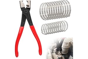 21 Pcs Hose Clamp Pliers, Heavy Duty CV Axle Boot Clamp Tool Kit with Small and Large Adjustable CV Adjustableboot Clips for 