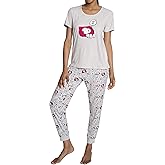 Peanuts womens Ss Tee and Jogger 2pc Set