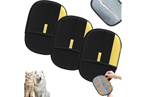 2025 New Magic Brush Glove Pet Hair,Dog Hair Remover Magic Brush, Electrostatic Pet Hair Removal Gloves, Double-Sided Groomin