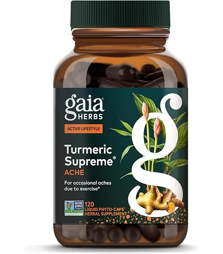 Amazon.com: Gaia Herbs Turmeric Supreme Ache P.M., 60 Vegan