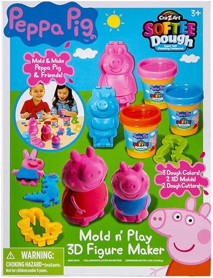 peppa pig mould n play 3d figure maker
