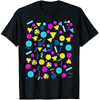 Amazon.com: Geometric Pattern 90s T-Shirt | 80s retro t shirt