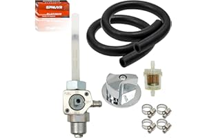 SPNUVR Fuel Petcock On OFF Valve with Lever Screw Fit for Honda FourTrax 200 TRX 200SX 1986-1988 FourTrax 250 TRX250X 1993-2006 Sportrax 300 TRX 300EX 2x4 Fuel Tank Switch Valve Part 16950-HC0-015