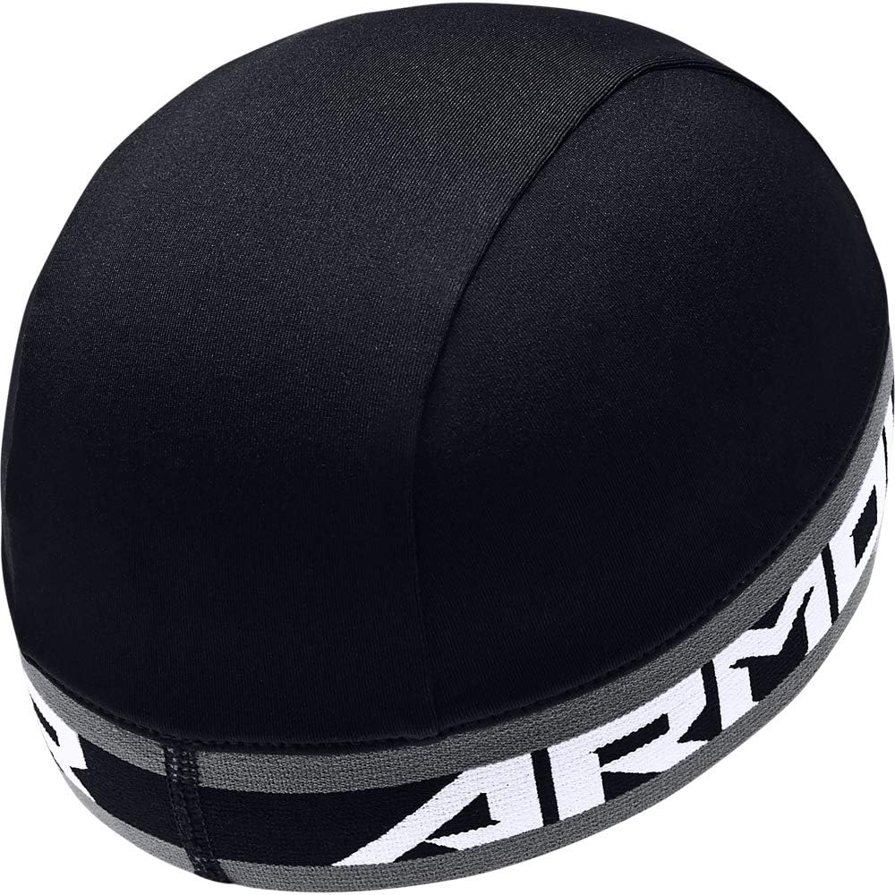 Under Armour Boys' Basic Skull Cap , Black (001)/White , One Size Fits All: Clothing