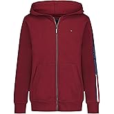 Tommy Hilfiger boys Long Sleeve Fleece Full Zip Hoodie With Front Pockets