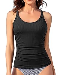 Aqua Eve Tankini Tops for Women Swimwear Top Only