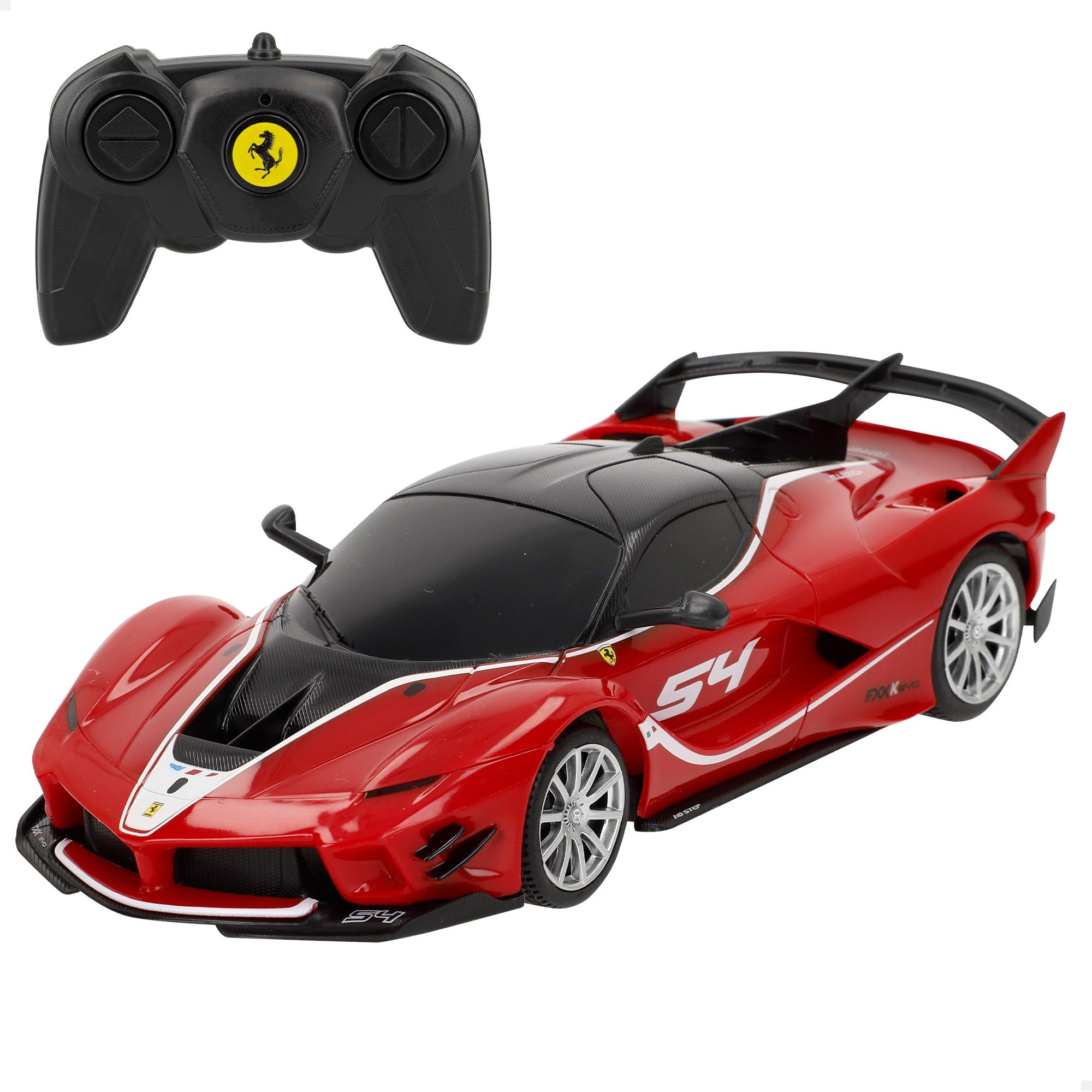 COLORBABY RASTAR Ferrari FXX K EVO 1:24 Scale Officially Licensed Ferrari Remote Control 2.4GHz Remote Control 6 Motion Functions Requires AA Batteries (46359)
