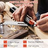 Preciva 8 Inch Digital Sliding Bevel Gauge Angle Finder ABS Handle view 2