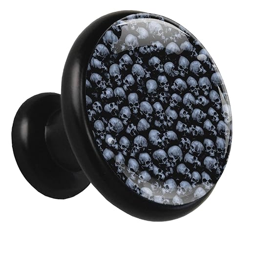 Küchenschrankknöpfe Haufen von Schädeln Schreibtischknöpfe Dorpmarket