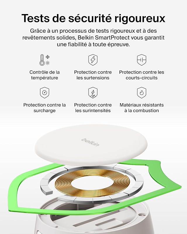 UltraCharge Pro Station De Recharge sans Fil 2-en-1, 25 W - Beige