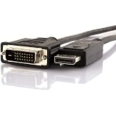 VividAV Digital Cables, 10 Feet, DP to DVI-D