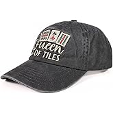 InnoBeta Mahjong Gifts for Women, Funny Embroidered Adjustable Cap for Mahjong Lovers, Friends for Birthday Christmas Grey