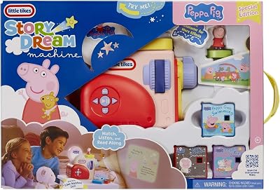 Little Tikes Story Dream Machine Peppa Pig Starter Pack with 3 Stories