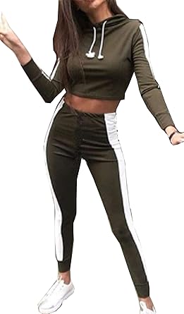 striped cropped hoodie