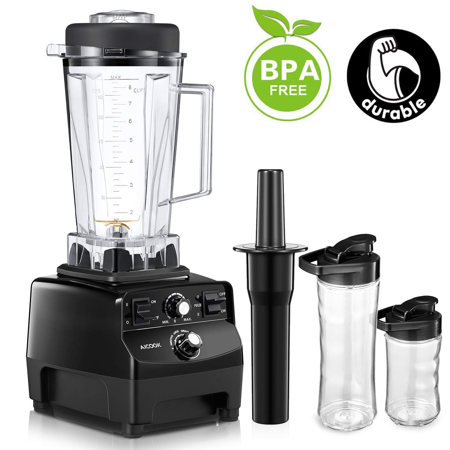AICOOK Blender, Professional Countertop Blender 1450W, Durable High