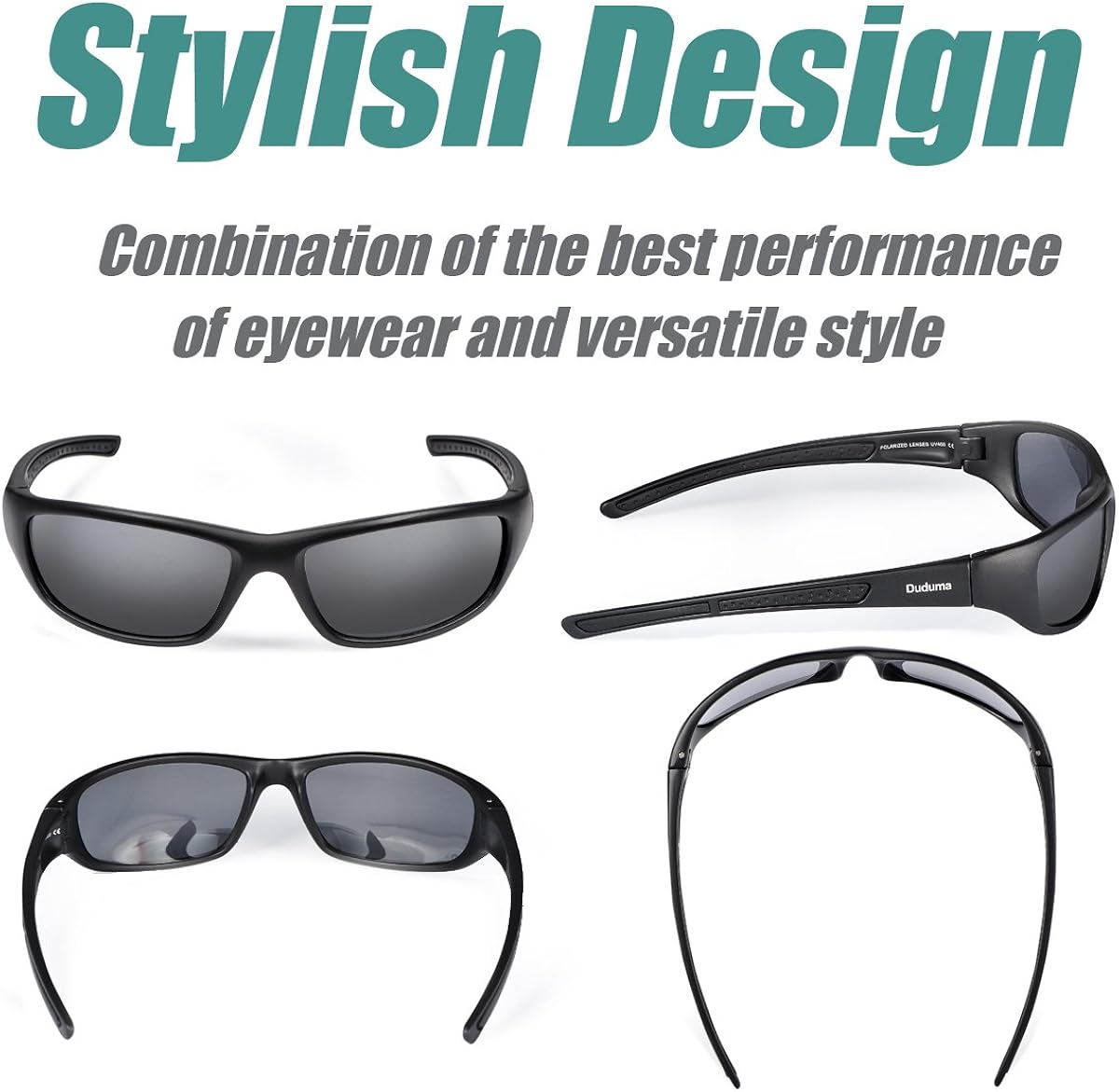 Duduma Tr8116 Polarized Sports Sunglasses for Baseball Cycling Fishing Golf Superlight Frame: Clothing