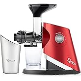 Sana 727 Supreme Cold Press Masticating Juicer | Large Batch | Non-Stop Juicing | 4 Speed Brushless DC Motor | 45-120 RPM’s |