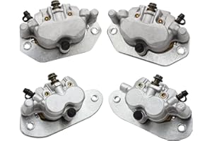 M MATI Front & Rear Brake Caliper for Yamaha Viking 700 Wolverine X2 X4 700 850 2014-2022 1XD-2580T-00-00 1XD-2580W-00-00