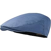 STARANCE Men's Cotton Ivy Gatsby Newsboy Hat Summer Driving Scally Cap Thin