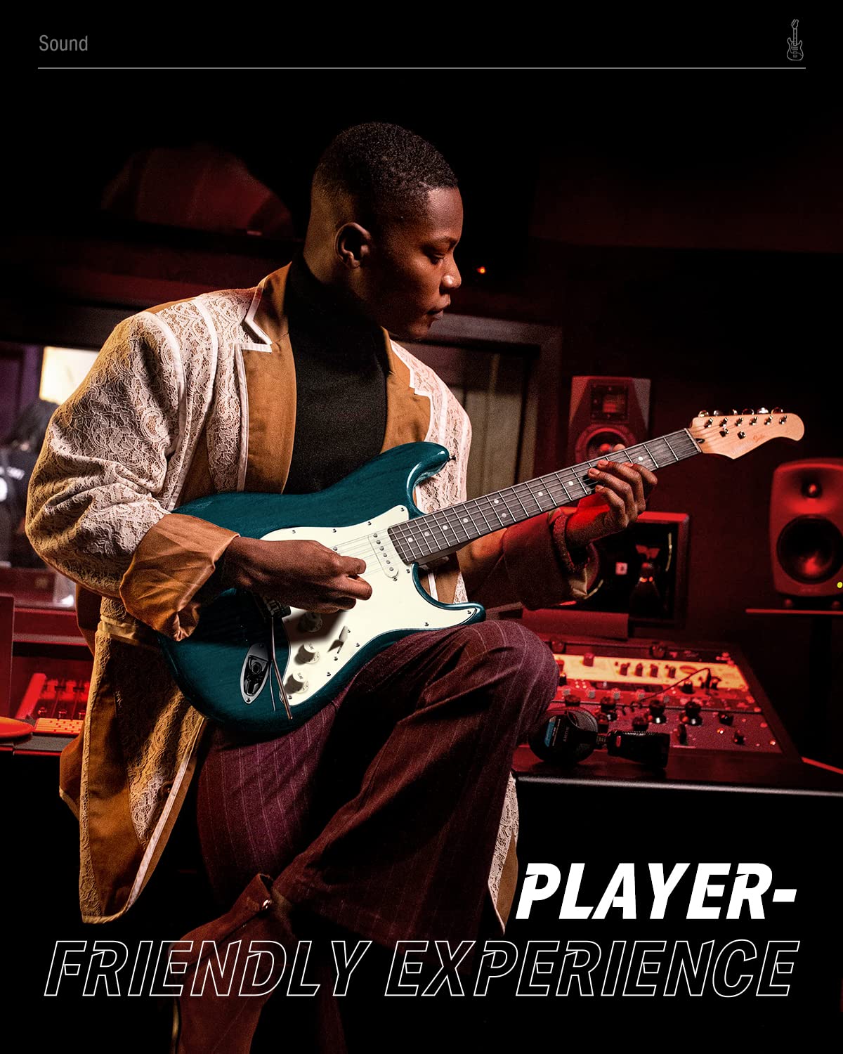 Donner 39 Inch Electric Guitar, Seeker Series DST-400 Solid Alder Body Electric Guitar for Intermediate & Pro Players, Single Coil Split System & Tremolo Bridge, Bonus Bag, Cable, Strap