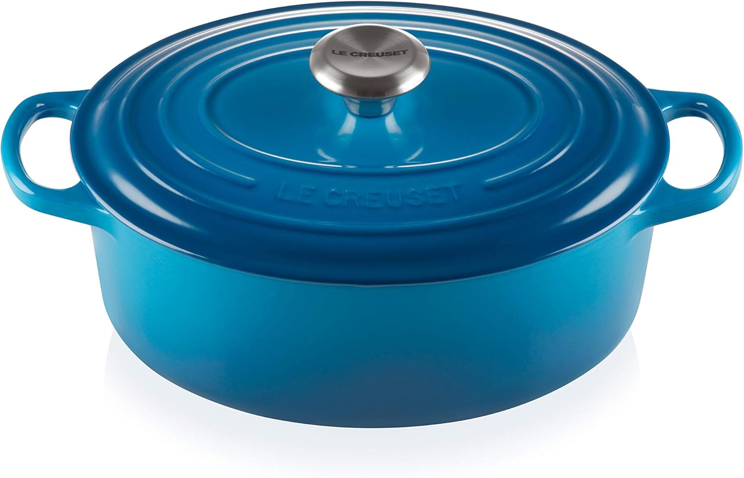 Le Creuset Oval Serving middle bowl Chubachi Marine Blue 17cm Cycling