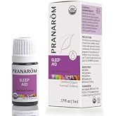 Pranarom Sleep Aid Essential Oil Blend 5 ml | Lavender, clary sage and spikenard diffuser blend to support a calm, restful bedtime routine. Certified organic.